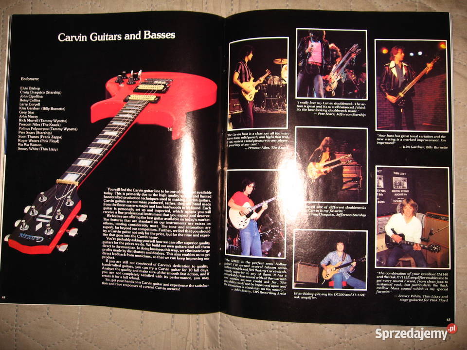 Carvin 1982 Catalog katalog gitar wzmacniaczy Gitary i akcesoria Kępice
