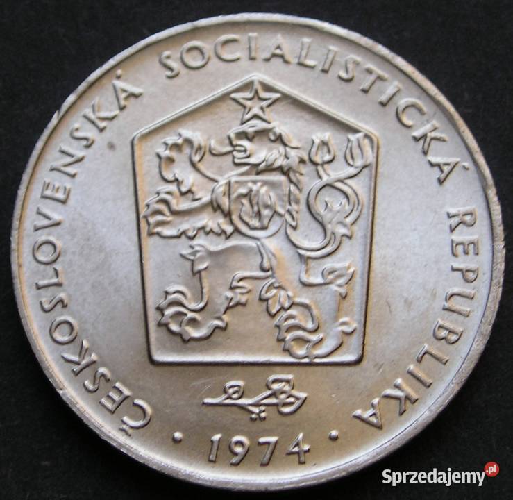 CZECHOSŁOWACJA 2 KORONY 1974 STAN 12 Numizmatyka
