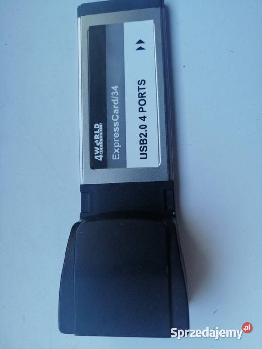 kontroler ExpressCard 34 4xUSB 4World sprzedam