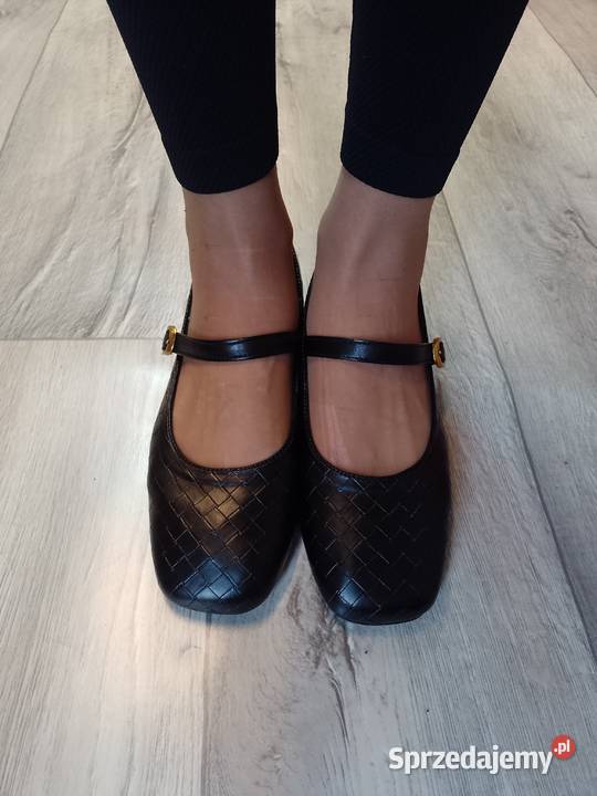 40 Czarne baleriny wieczorowe z zapięciem inna Kraków sprzedam