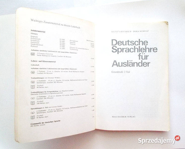 Deutsche Sprachlehre fur Auslander 2 niemiecki zachodniopomorskie Kołobrzeg