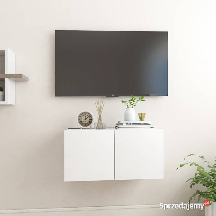 Szafka wisząca pod TV biała 60x30x30 WM804508 Warszawa