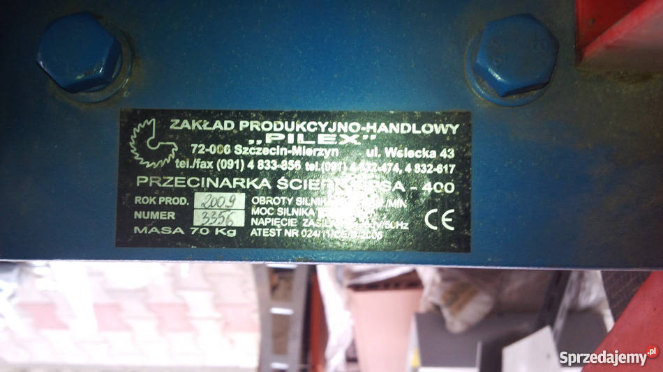 Piła tarczowa do metalu Pilex PSA400 Gorzów Wielkopolski