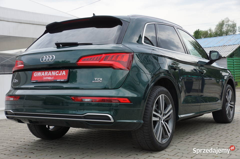 Audi Q5 20 TDI CR 190 4x4 SLine Webasto Virtual zielony Nowy Sącz