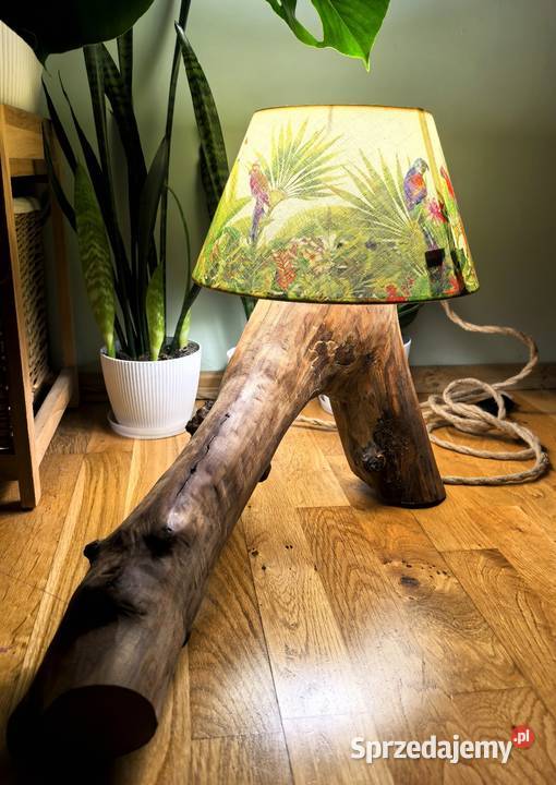 Drewniana lampka handmade mazowieckie Płock
