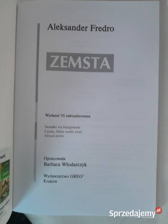 Zemsta Aleksander Fredro Wieliczka