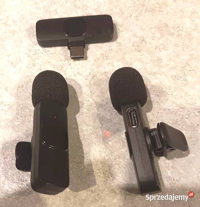 Dwa Bezprzewodowe Mikrofony Adapter USBC Opole