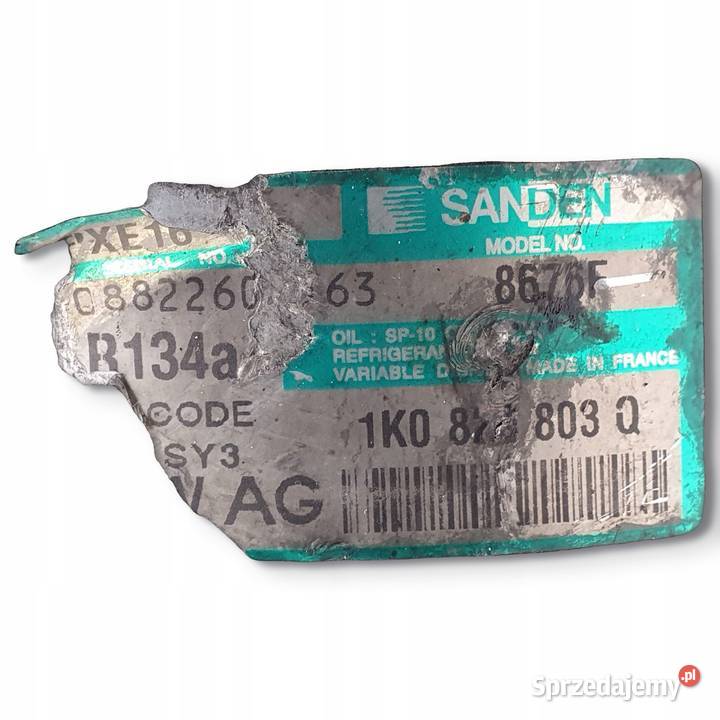 SPRĘŻARKA KLIMATYZACJI VW Golf V Passat B6 19 Kompresory klimatyzacji Chełm sprzedam