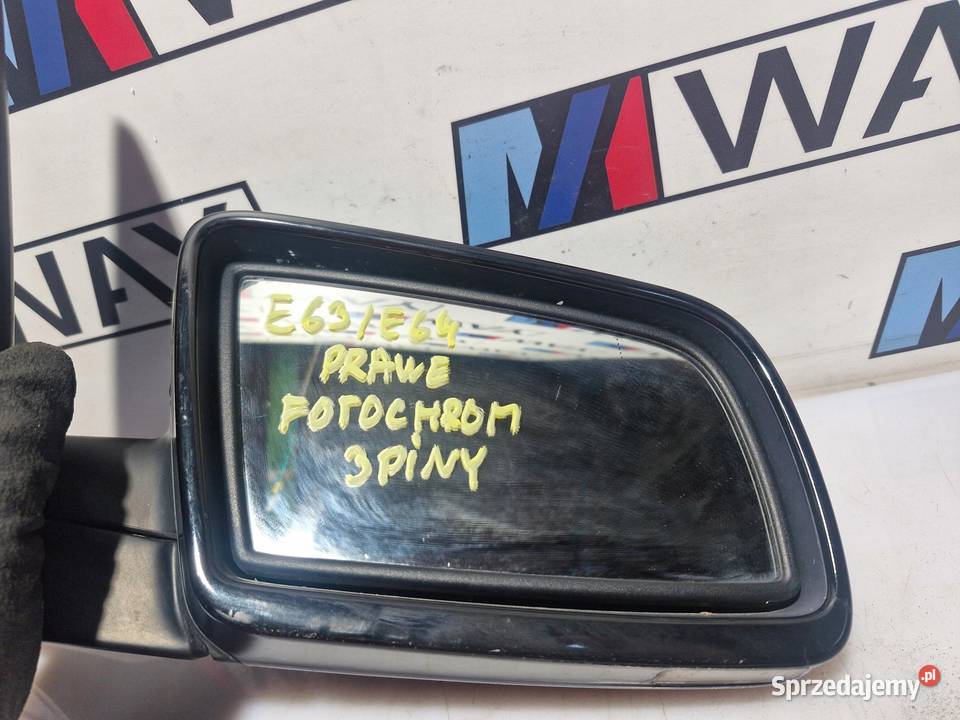 BMW E63 E64 LUSTERKO PRAWE 3PIN FOTOCHROM dolnośląskie