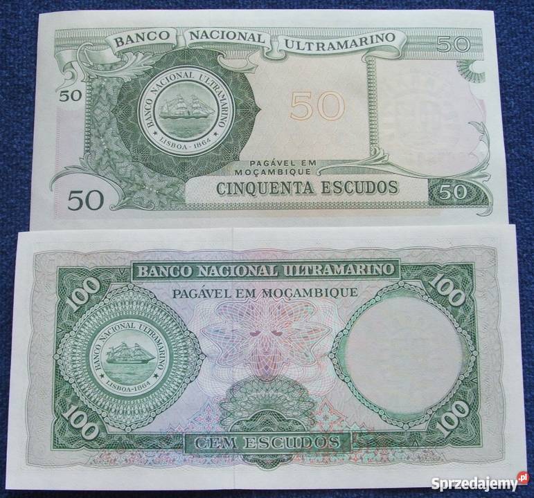 MOZAMBIK STARY Kolekcjonerskie Banknoty Zestaw 2 Katowice sprzedam