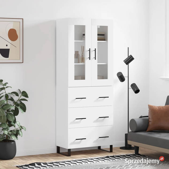 Witrynka biała 695x34x180 materiał mazowieckie Warszawa