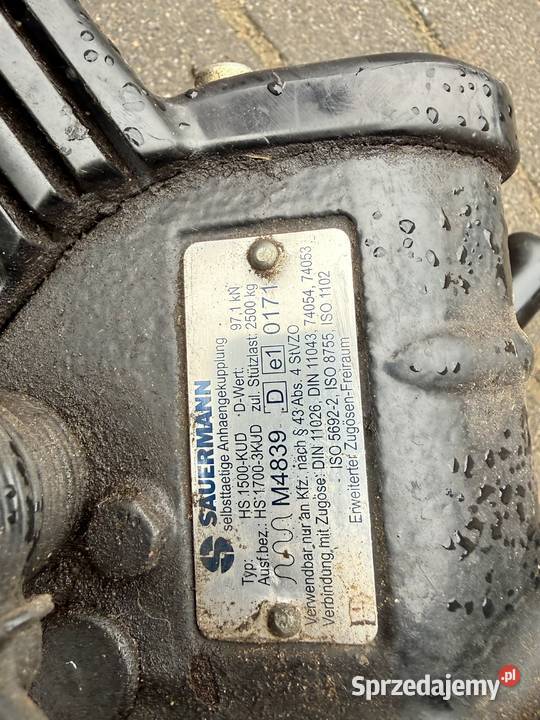 Zaczep automatyczny Sauermann 39 Sworzeń 38mm