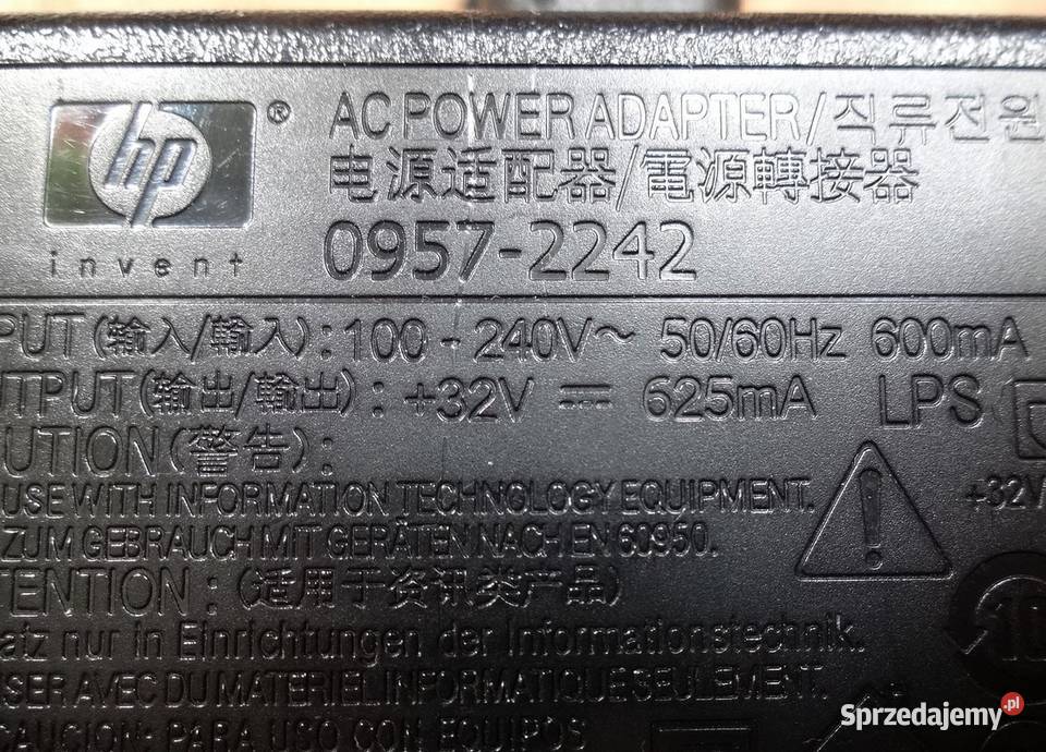 Zasilacz 09572242 do drukarki HP 32v625mA