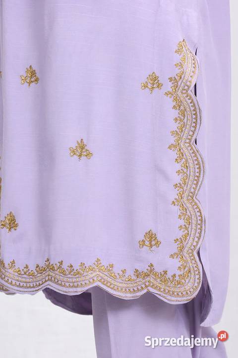 Piękny fioletowy komplet indyjski XXL 44 3XL 46 Szczecin