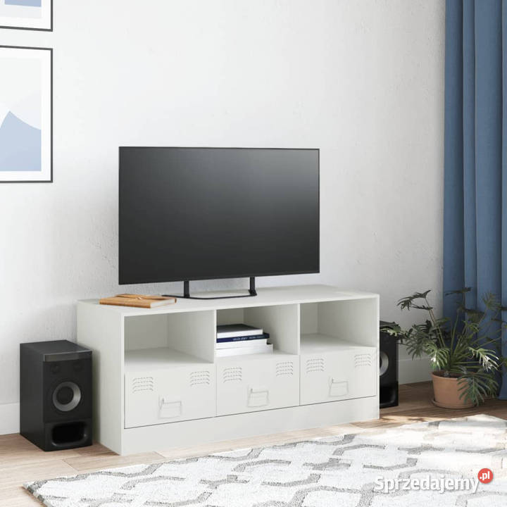 Szafka pod telewizor biała 99x39x44 stalowa sprzedam