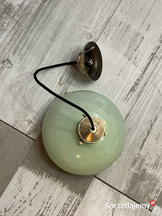 Stara lampa wisząca z kloszem śląskie Chudów