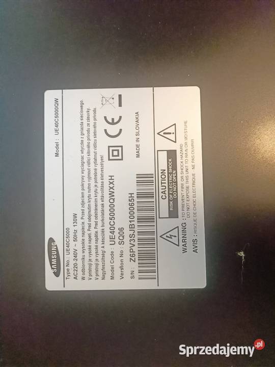 Telewizor LED Samsung 40 Dębno