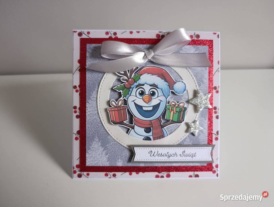 Kartka Świąteczna Boże narodzenie ręcznie Łódź