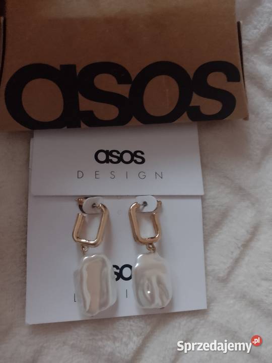 ASOS Ekskluzywne Kolczyki z perłą z Londynu NOWE Kraków sprzedam