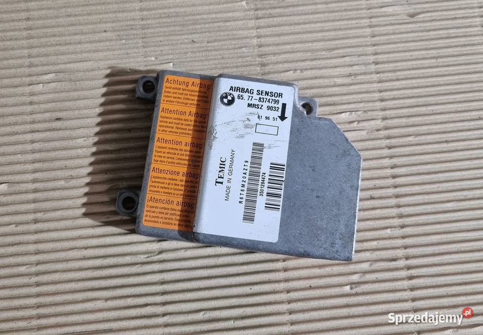 Sensor poduszek BMW 8374799 Poduszki powietrzne Bolesławice