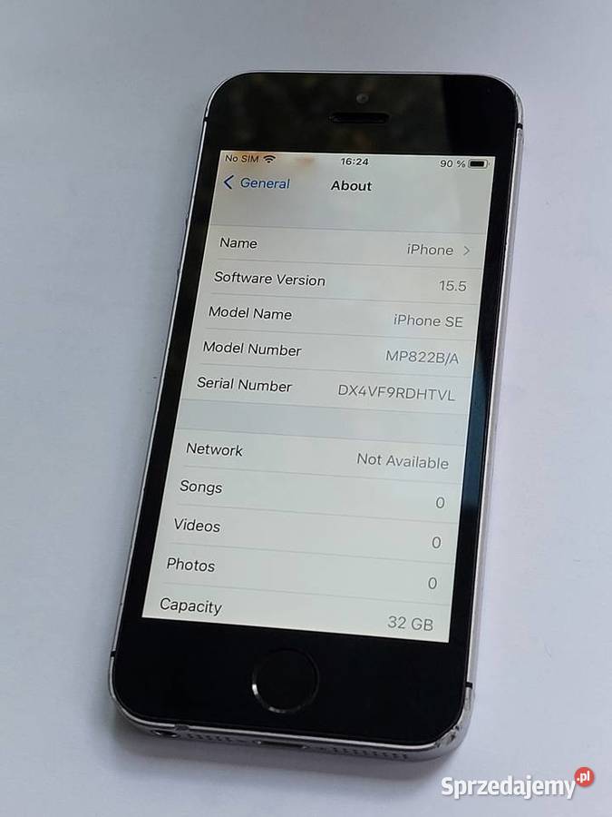 iPhone SE 2016 32GB 86 baterii Śrebny Apple / iPhone Warszawa