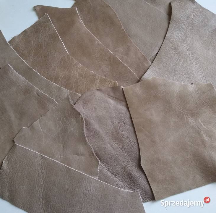 Skóra 335 g Licowa Włoska średnie i małe kawałki Gdańsk sprzedam