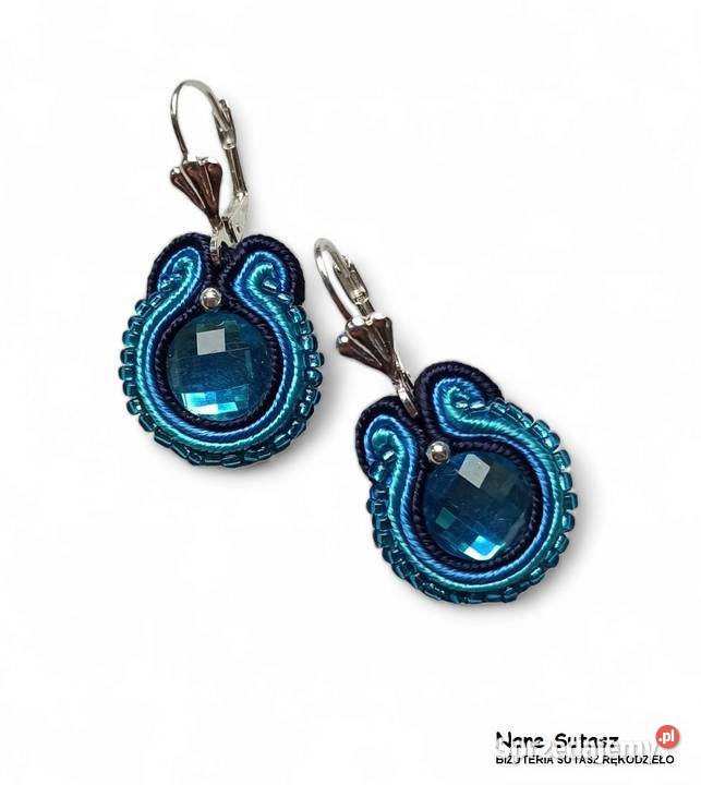 Kolczyki Sutasz rękodzieło Nane Sutasz Zegarki i Biżuteria Lubań