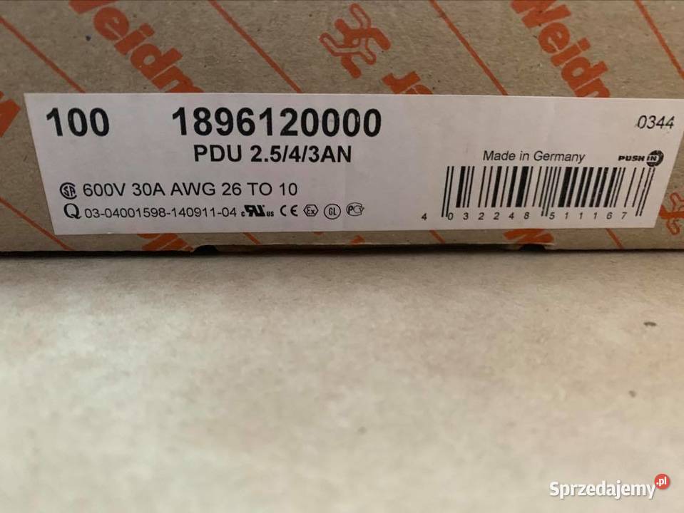 Weidmuller PDU 2543AN 100 Warszawa