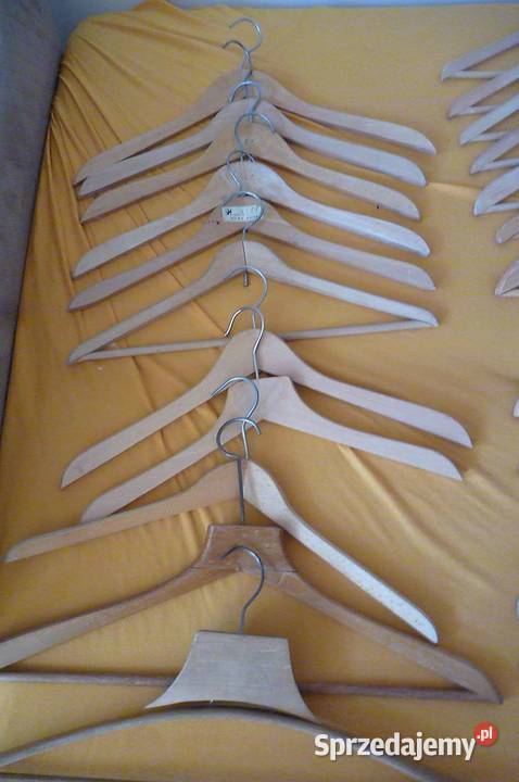 KOMPLET WIESZAKÓW DREWNIANE 55 SZTUK RÓŻNE Kraków