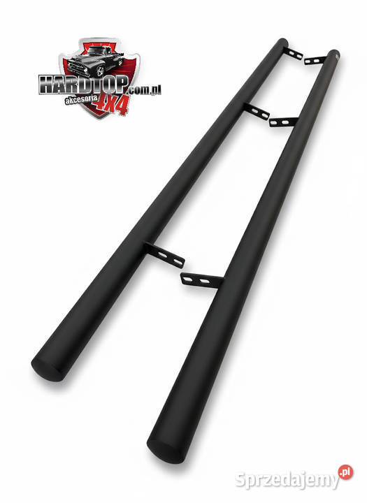 Orurowanie przyprogowe stopnie boczne Czarne