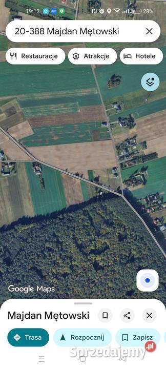 działka budowlana 1360m 147zł/m2 Majdan Mętowski sprzedam