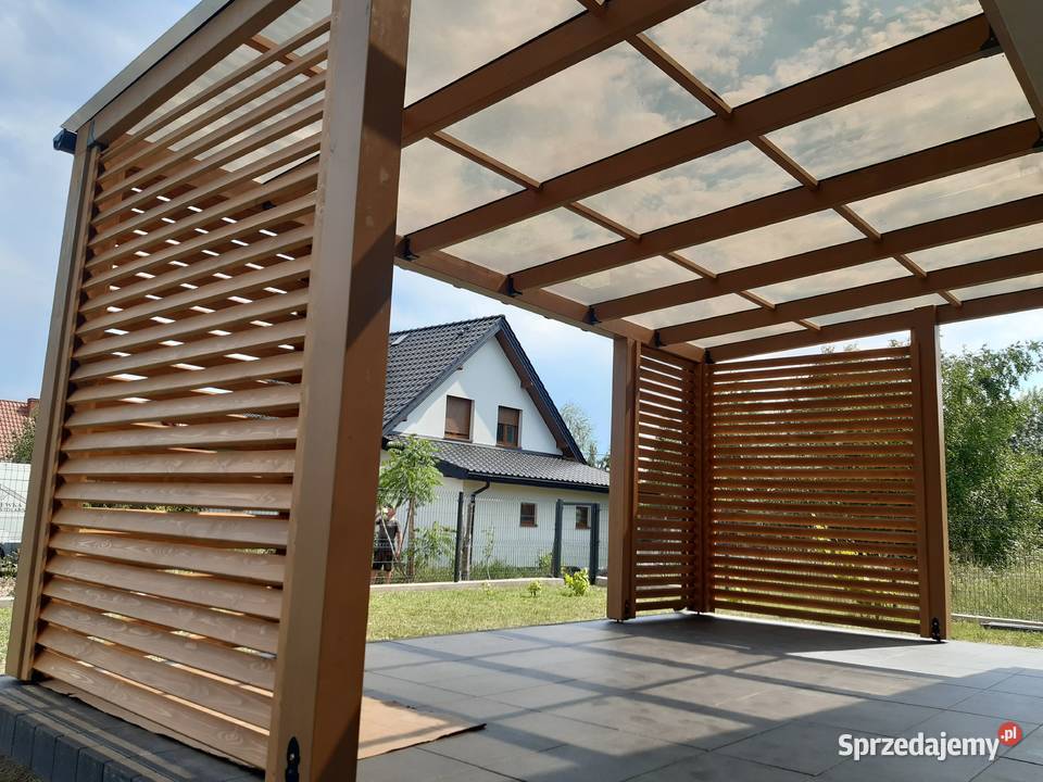 Taras przydomowy Z27Patio Drewniane Zadaszenie