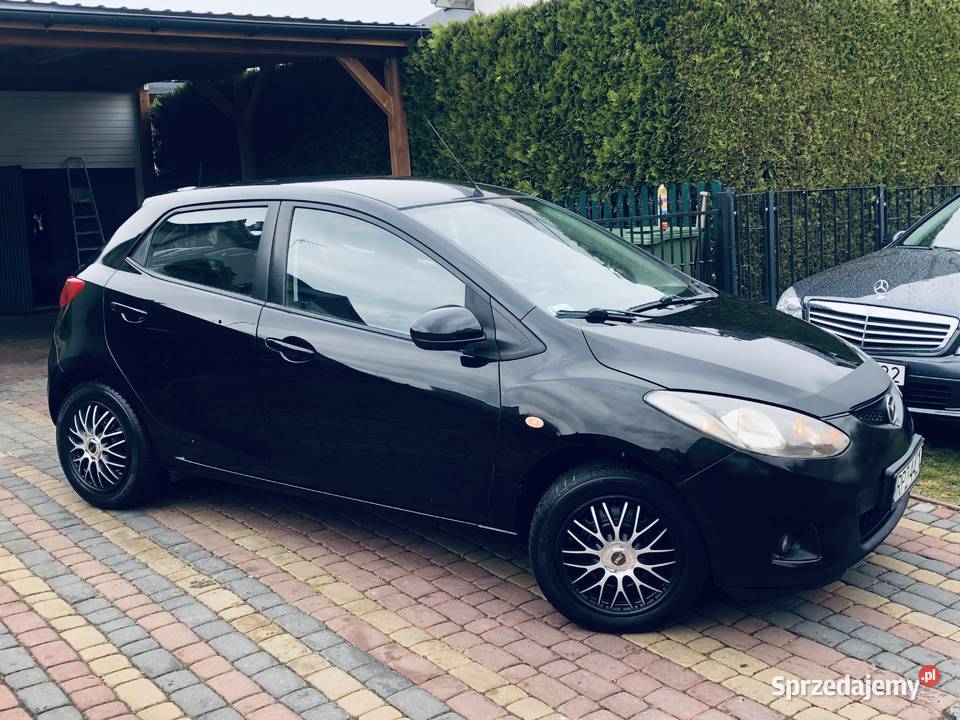 Mazda 2 II Turbo Diesel Czarny Zwinny