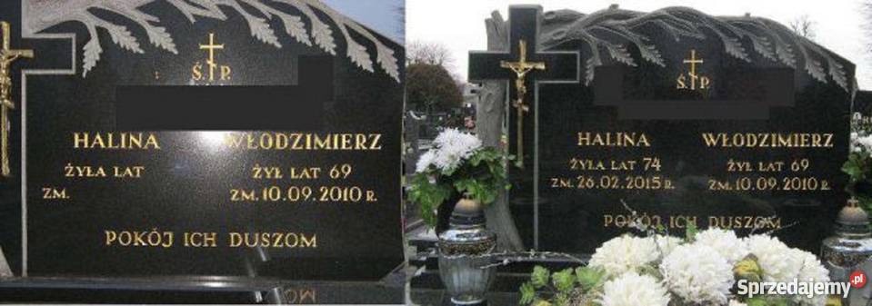 Dopisywanie literdat na nagrobkach Zabłudów