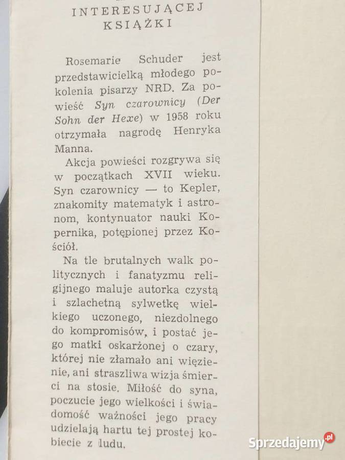 3687 Syn Czarownicy Szczecin sprzedam