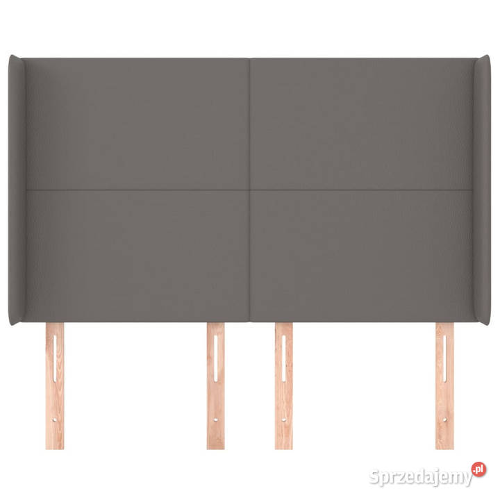 Zagłówek uszak szary 147x16x118128 sztuczna Warszawa