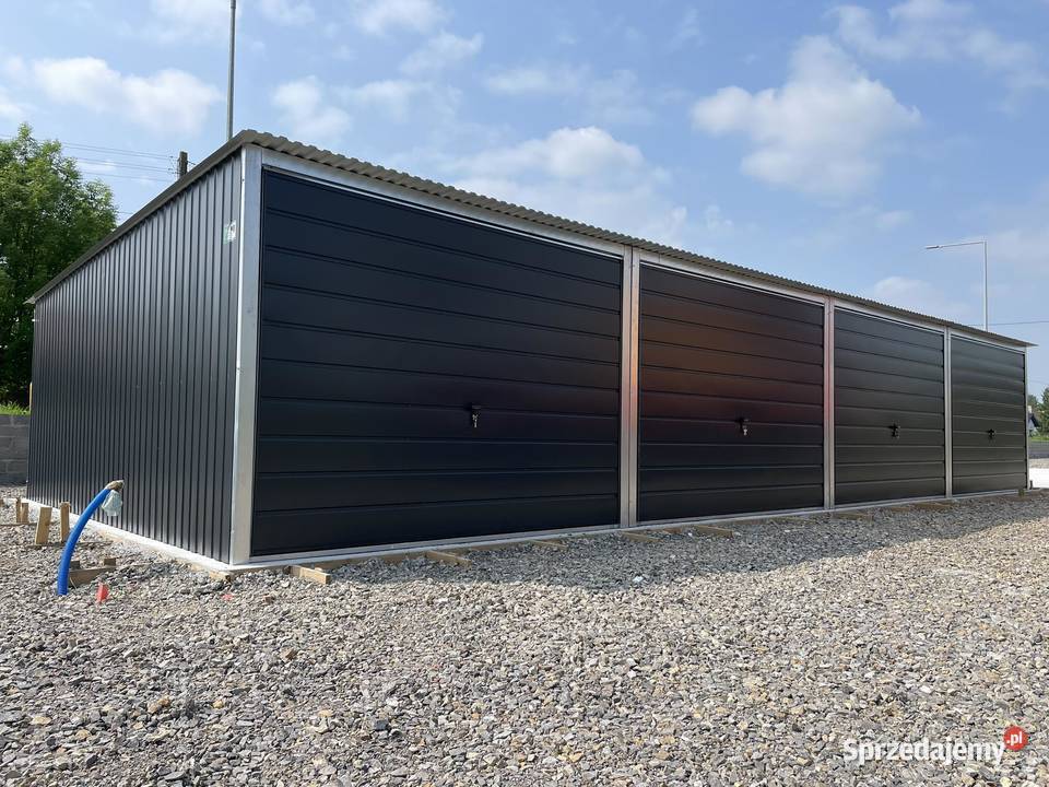 Garaż blaszany 12x5 Wzmocniony PROFILAMI
