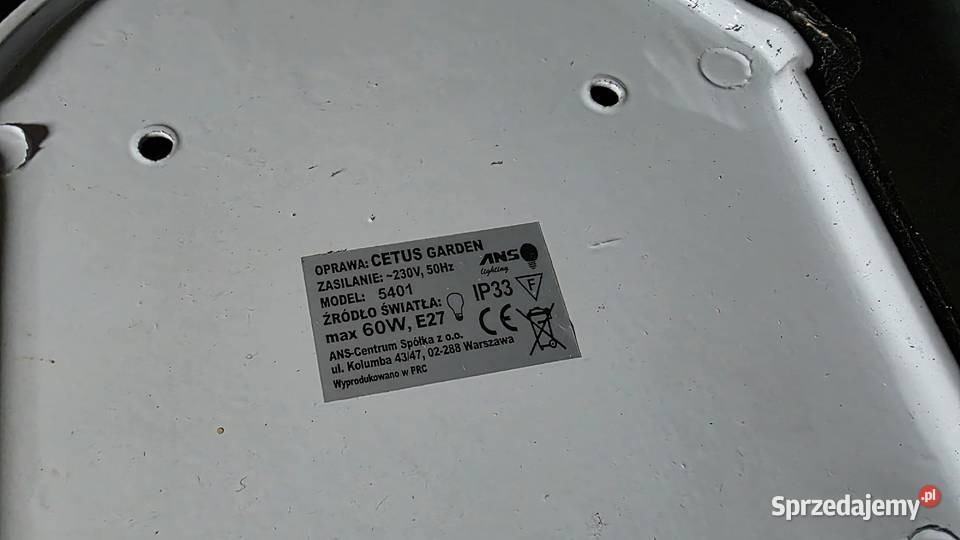 Kinkiet ANS Lighting 5401 E27 4 Krosno