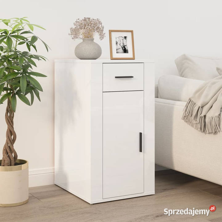 Szafka pod biurko biała z połyskiem 40x49x75 Warszawa