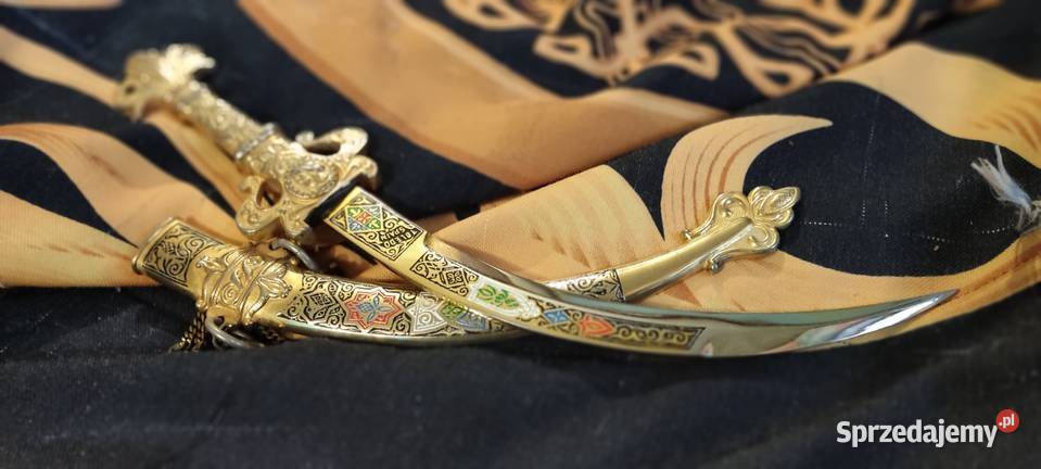 Vintage złocony sztylet BERMEJO z Toledo podlaskie