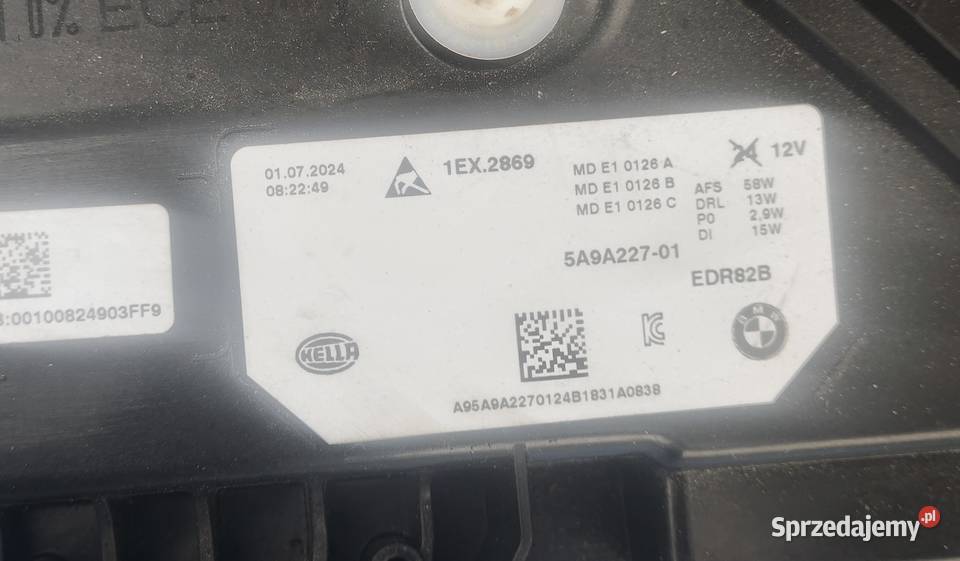 BMW X1 U11 FULL LED LAMPA PRZÓD osobowe Wałcz