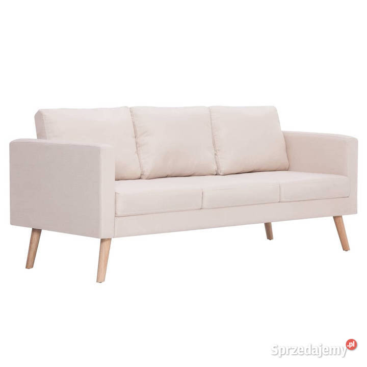 Sofa 3osobowa materiałowa kremowa WM281352 mazowieckie