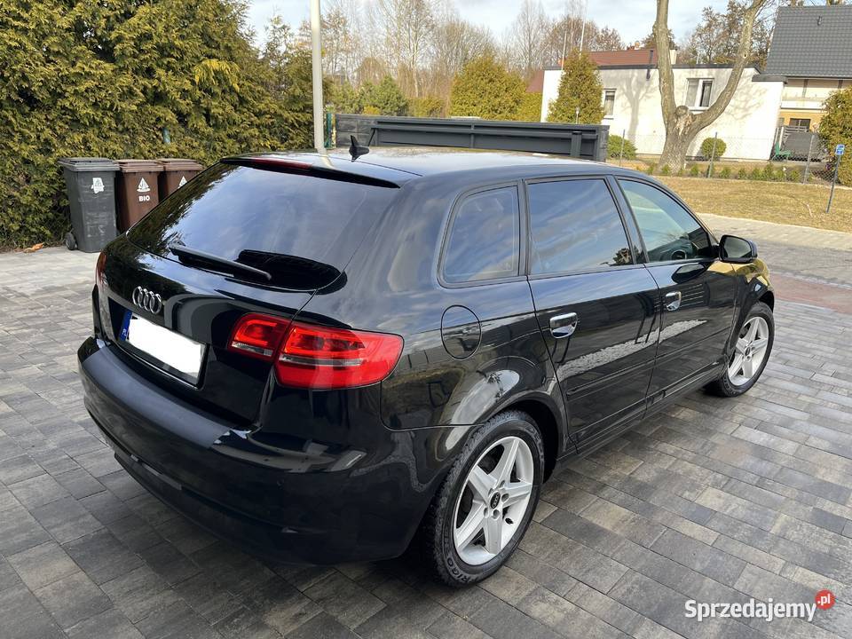 Audi A3 Sportback Audi A3 2010r Skóry Czarna Alu kujawsko-pomorskie Toruń