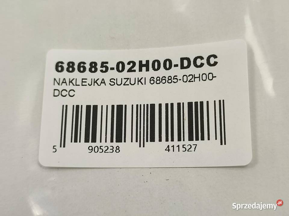 NAKLEJKA GSXR NA PRAWY BOCZEK SUZUKI GSXR750