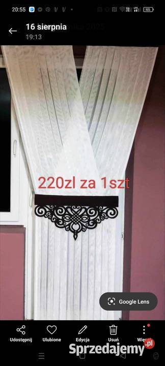 Firany panele SZYTE na wymiar Warszawa sprzedam
