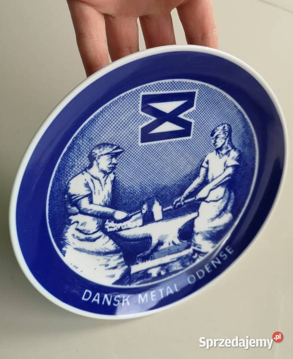 Talerz kolekcjonerski Dansk Metal Odense vintage Toruń