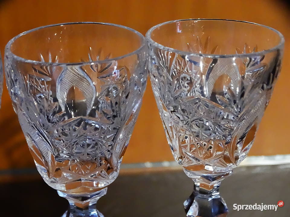 Kryształowe kieliszki do serwowania alkoholi Biłgoraj