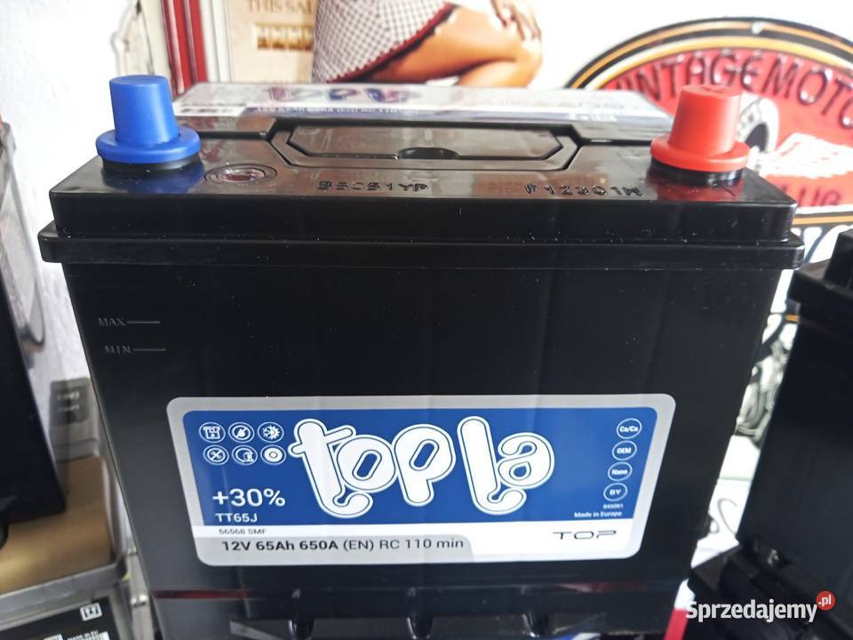 Akumulator TOPLA 65Ah 650A P JAPAN Częstochowa