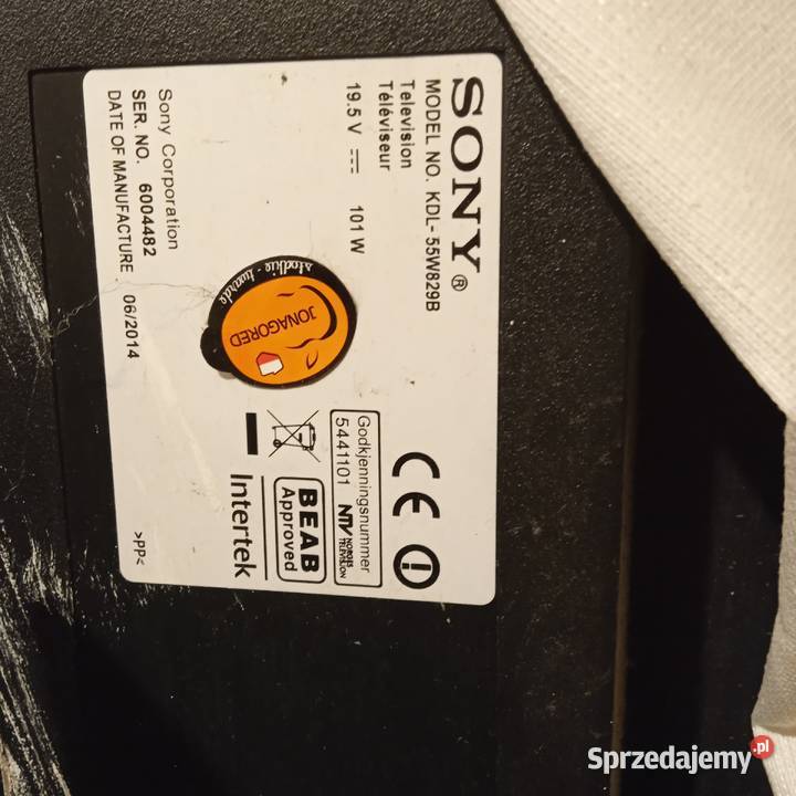 sony KDL55W829B uszkodzony