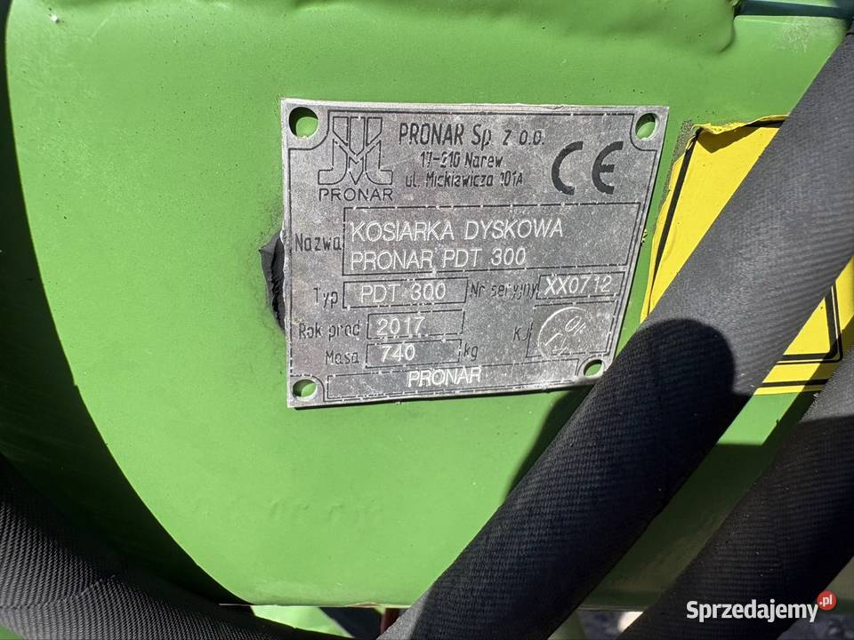 Pronar Pdt 300 kosiarka dyskowa centralne Samasz Dobre